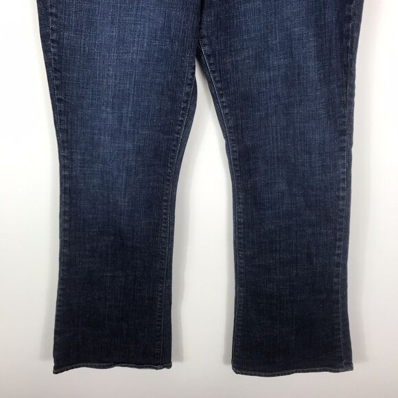 Old Navy Jeans The‎ Flirt Mid Rise Flare Stretch Denim Womens Size 14 Dark Wash - Picture 5 of 12